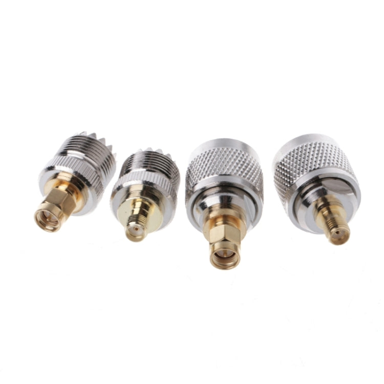 4 PCS / Set A13 Adapter Kit PL259 / SO239 to SMA Male / Female Type RF Connector 4 PCS / Set A13 Adapter Kit PL259 / SO239 to SMA Male / Female Type RF Connector
